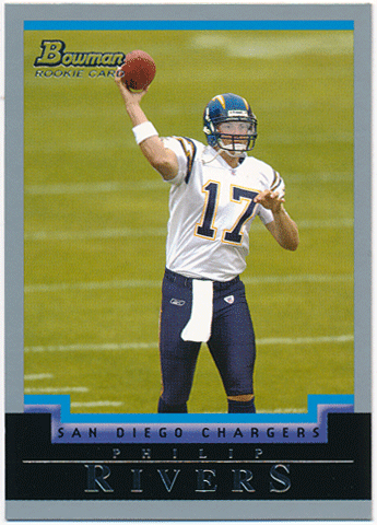 Philip Rivers NFL 2004 Bowman RC #113 Rookie Card