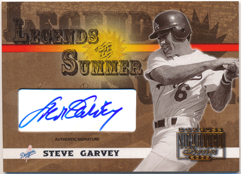 Steve Garvey MLB 2003 Donruss Signature Series Legends of the Summer Auto
