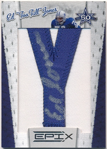 Ed Too Tall Jones NFL 2010 Panini Epix Dallas Cowboys Lettermen Signature Auto 55/70
