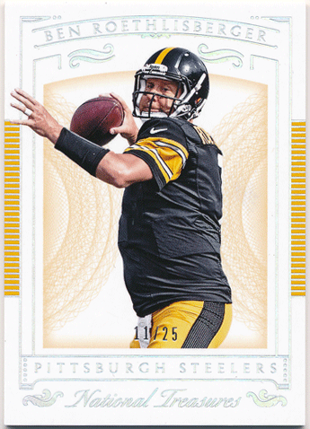 Ben Roethlisberger NFL 2015 Panini National Treasures Holo Silver Parallel 11/25