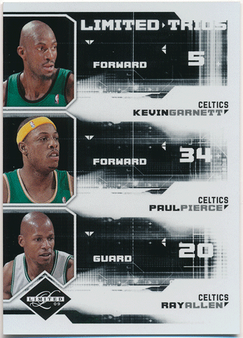 Kevin Garnett / Paul Pierce / Ray Allen NBA 2009-10 Panini Limited Trios 48/99
