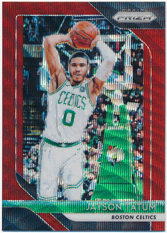 Jayson Tatum NBA 2018-19 Panini Prizm Ruby Wave Prizm Refractor