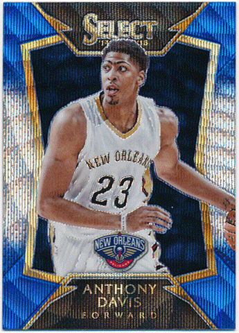 Anthony Davis NBA 2014-15 Panini Select Blue Silver Prizm