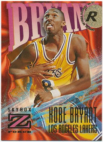 Kobe Bryant NBA 1996-97 Skybox Z-Force RC #142 Rookie Card