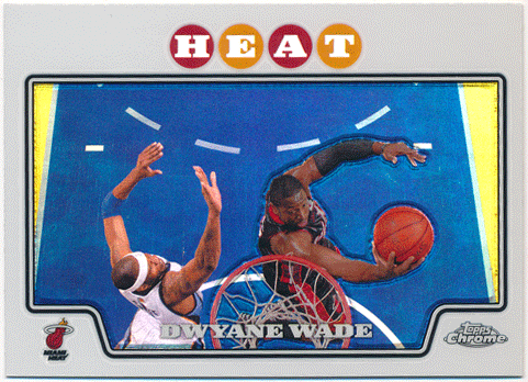 Dwyane Wade NBA 2008-09 Topps Chrome Refractor