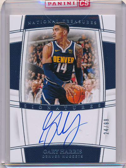 Garry Harris NBA 2019-20 Panini National Treasures Signatures Auto 24/99