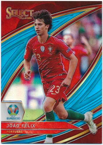 Joao Felix Soccer 2020 Panini Select UEFA Euro Field Level Light Blue Prizm 037/175
