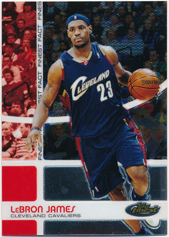 LeBron James NBA 2005-06 Topps Finest Finest Fact 1822/1899