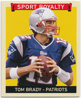 Tom Brady NFL 2008 Upper Deck Goudey Sport Royalty Mini Green Patck Parallel 33/88