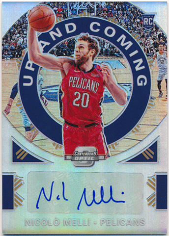 Nicolo Melli NBA 2019-20 Panini Contenders Up And Coming RC Prizm Signature Auto 103/125