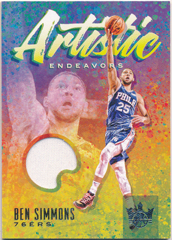 Ben Simmons NBA 2019-20 Panini Court Kings Artistic Endeavors Jersey 38/99