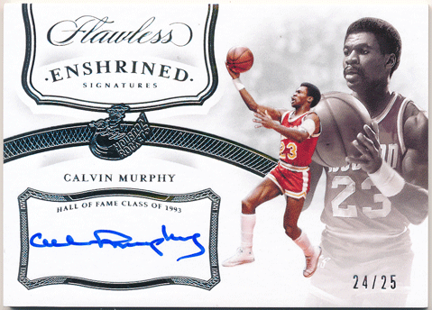 Calvin Murphy NBA 2019-20 Panini Flawless Enshrined Signature Auto 24/25