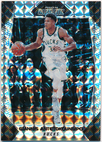 Giannis Antetokounmpo NBA 2017-18 Panini Prizm Mosaic Silver Prizm
