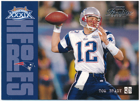 Tom Brady NFL 2005 Playoff Prestige Super Bowl Heroes