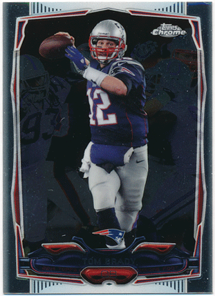 Tom Brady NFL 2014 Topps Chrome Mini Card #62