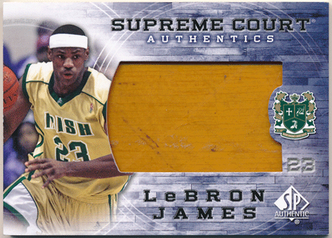 LeBron James 2013-14 Upper Deck SP Authentic Supreme Court Authentics Floor