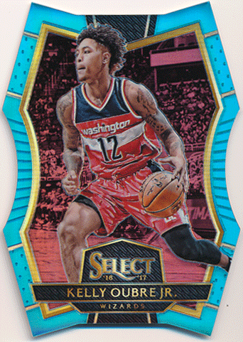 Kelly Oubre Jr. NBA 2016-17 Panini Select RC Rookie Light Blue Prizm 034/199