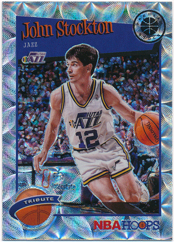 John Stockton NBA 2019-20 Panini Hoops Premium Stock Scope Silver Prizm