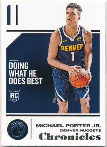 Michael Porter Jr. NBA 2018-19 Panini Chronicles RC #73 Rookie Card