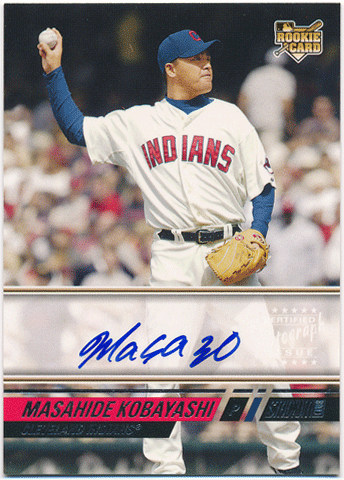 小林雅英 MLB 2008 Topps Stadium Club RC Rookie Signature Auto Masahide Kobayashi