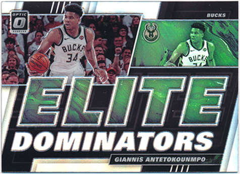 Giannis Antetokounmpo NBA 2019-20 Panini Donruss Optic Elite Dominators Prizm