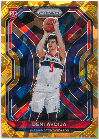 Deni Avdija NBA 2020-21 Panini Prizm RC Rookie Orange Ice Prizm Parallel