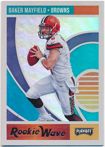 Baker Mayfield NFL 2018 Panini Playoff RC Rookie Wave