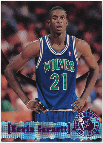 Kevin Garnett NBA 1995-96 Topps Stadium Club NBA Draft Picks RC #343