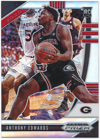 Anthony Edwards NBA 2020 Panini Prizm Draft Picks RC Rookie Silver Prizm