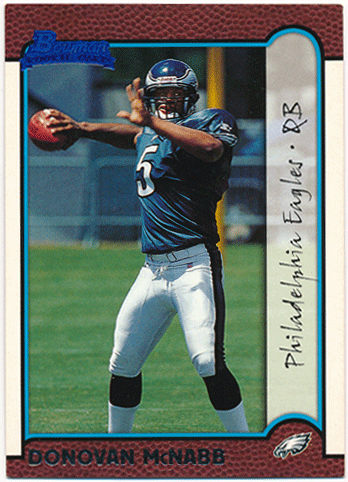 Donovan McNabb NFL 1999 Bowman RC #168 Rookie Card