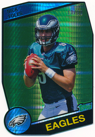 Nick Foles NFL 2012 Topps Chrome 1984 Topps RC Prism Refractor 13/50