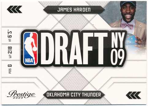 James Harden NBA 2009-10 Panini Prestige Draft NY 09 RC