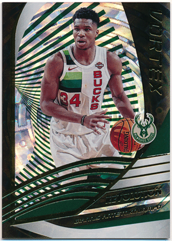 Giannis Antetokounmpo NBA 2019-20 Panini Revolution Vortex Fractal Parallel