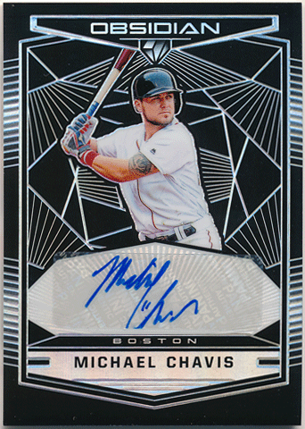 Michael Chavis 2019 Panini Obsidian RC Rookie Prizm Signature Auto