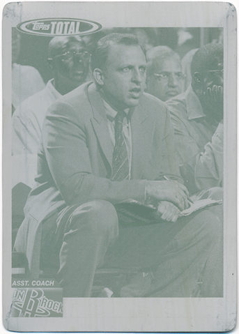 Tom Thibodeau NBA 2004-05 Topps Total Yellow Printing Plate 1/1 1of1