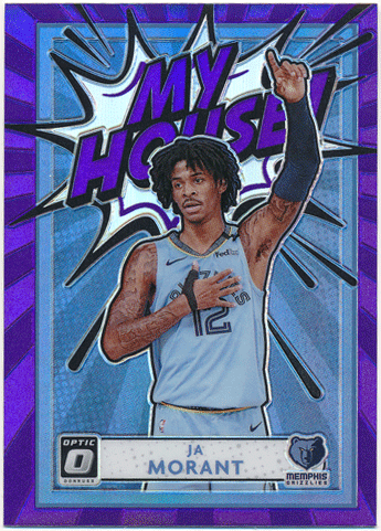 Ja Morant NBA 2020-21 Panini Donruss Optic My House! Purple Prizm