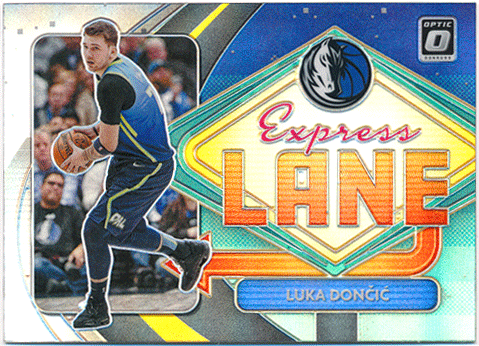 Luka Doncic NBA 2020-21 Panini Donruss Optic Express Lane Silver Prizm
