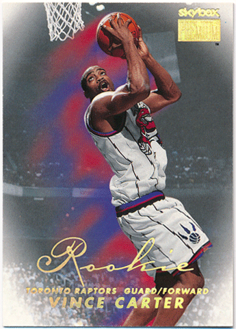 Vince Carter NBA 1998-99 Skybox Premium RC #234 Rookie Card