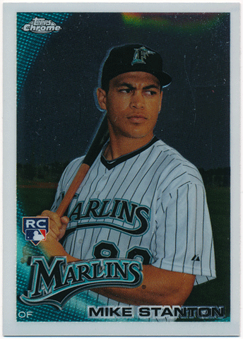 Mike Stanton MLB 2010 Topps Chrome RC #190 Rookie Card