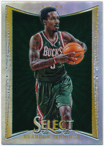 Brandon Jennings NBA 2012-13 Panini Select Silver Prizm
