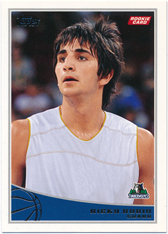 Ricky Rubio NBA 2009-10 Topps RC #317 Rookie Card