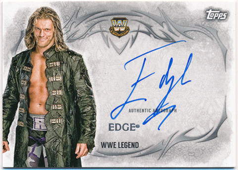 Edge WWE 2015 Topps Undisputed Legends Signature Auto