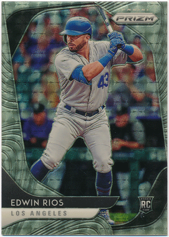 Edwin Rios 2020 Panini Prizm RC Rookie Gold Vinyl Prizm 1/1