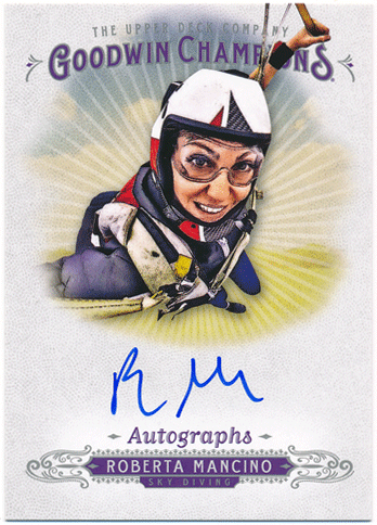 Roberta Mancino 2018 Upper Deck Goodwin Champions Signature Auto