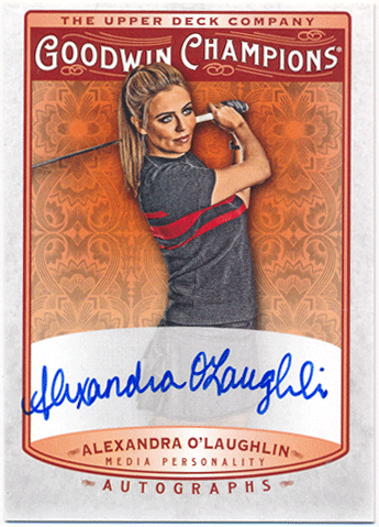 Alexandra O'Laughlin 2019 Upper Deck Goodwin Champions Signature Auto