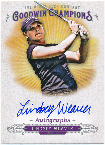 Lindsey Weaver 2018 Upper Deck Goodwin Champions Signature Auto