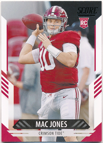 Mac Jones NFL 2021 Panini Score RC #306 Rookie Card