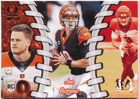 Joe Burrow NFL 2020 Panini Chronicles Omega RC Rookie Card