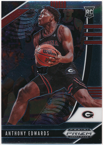 Anthony Edwards NBA 2020 Panini Prizm Draft Picks RC #1 Rookie Card