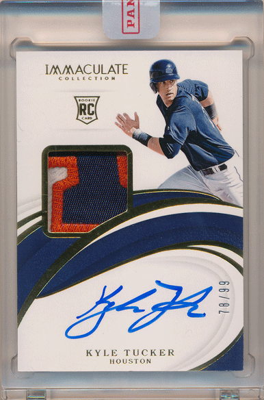 Kyle Tucker MLB 2021 Panini Immaculate Collection RC RPA Signature Patch Auto 78/99